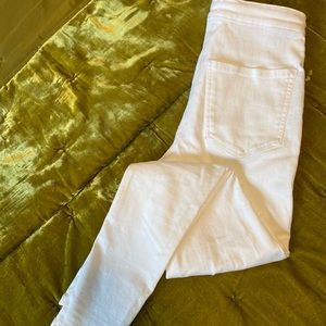 White Topshop Joni Jeans - high-waisted skinny